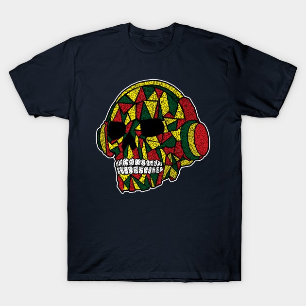 skull T-Shirt by jeffartph